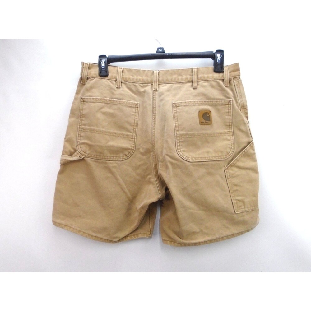VTG Carhartt B25 BRN Carpenter Shorts Made In USA Duck Canvas Brown Mens 38x8 - Picture 6 of 6